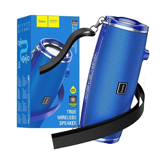 Hoco Sports Wireless Speaker BS40 Desire Song FM/TF/AUX/USB 2400mAh BT V5.0 Blue Hoco Sports Wireless Speaker BS40 Desire Song FM/TF/AUX/USB 2400mAh BT V5.0 Blue